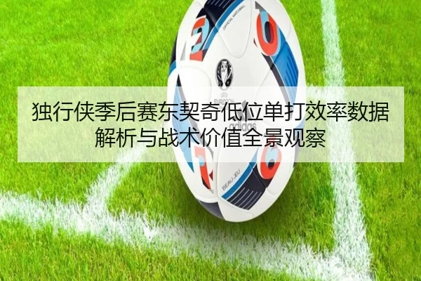 独行侠季后赛东契奇低位单打效率数据解析与战术价值全景观察
